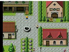 Seris la Diabla explora el Pueblo del Puerto en juego de aventura de rancho anime