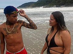 stumbled upon a young guy at the beach and found out he's the famous brinquedo, took me to his shack paty bumbum with wallif santos el torodeoro in amateur latina big ass fetish action