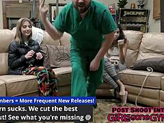 Daisy Bean subisce un esame ginecologico umiliante dal dottore Tampa per l'ingresso all'università