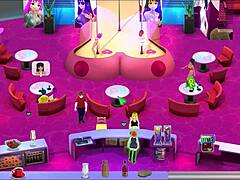 club hentai girls strip and fuck in wild anime game