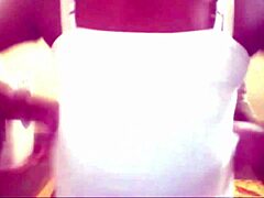 Teen moans while masturbating pleasurably