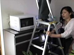 Asian housewife gets fucked hard