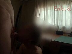 Erika's Deepthroat Blowjob on Knees