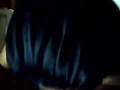 She bounces her boobs while giving a blowjob and riding a dildo above your face