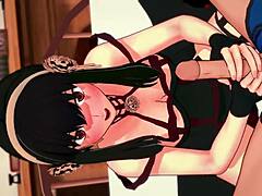 เฮ้ย ดู Yor Forger จับควยในงาน 3D แอนิเมชันสนุกกับสายตาและเย็ดไม่เซ็นเซอร์