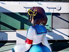 Tonåringar knullade hårt i 3D hentai