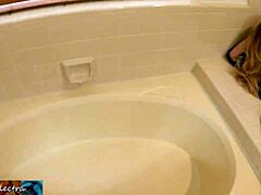 Stepmom gets messy in bathroom