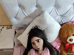 헤이 케어기버, 왜 이 작은 18+ 틴을 몬스터 자지 도기스타일 애널로 구부려?