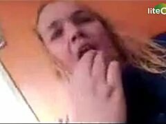 Big tits milf teasing