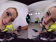 Horny biker wants shaved blonde blowjob?