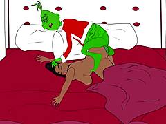 Mimi sucks black cock and rides hard