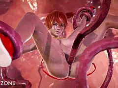 레드헤드 틴 미스티 포켓몬 거친 촉수 박아버렸어.