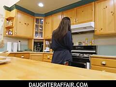 Stepdaughters naughty antics punished intimately