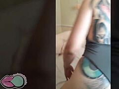 Girl dances seductively for the cameraman in lingerie, and he attempts to grope her