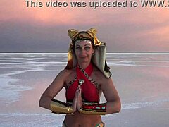 Mature Amateurs Dance Under Pink Sky With White Salt