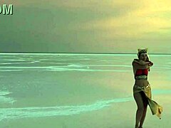 Mature Amateurs Dance Under Pink Sky With White Salt