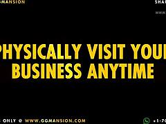 Blonde in red leggings at GG Mansion