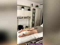 Russian mistress teases with feet