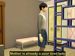 日本人義母と童貞義息子が出張でホテルでベッドシェア！