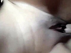 another creampie inside my shaved latina wife's pussy at home, so hot