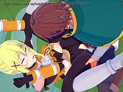 Darkness Gets Her Rough Wish In 3D Hentai Group Sex