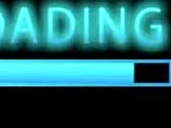 Blue haired beauty in anime pleasures herself