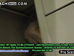 Perawat Latina Jasmine Rose nyelinap ke ruang periksa dan masturbasi pakai magic wand sambil kerja