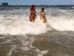 Steamy beach encounter caught on camera