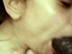 Latina sucking big black cock dirty