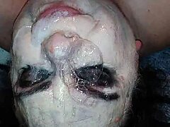 i throat ms tl with messy dildo