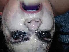 i throat ms tl with messy dildo