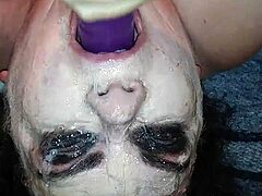 i throat ms tl with messy dildo