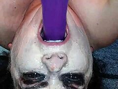 i throat ms tl with messy dildo