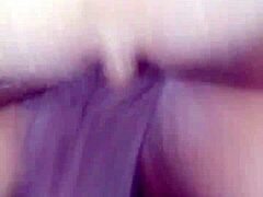 Feeling the intense pleasure as he kills this tight pussy