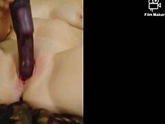 Sexy Wife Uses Toys Before Getting a Creampie in the Bedroom