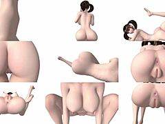 3D कार्टून बिग टिट्स बेंट ओवर मॉन्स्टर कॉक डीपथ्रोट. डॉगी एंड काउगर्ल राइडिंग