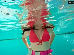 Eva Sasalka's underwater threesome adventure