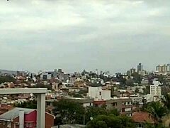 Dancing On The Balcony At Home