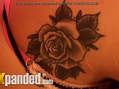 Poppy, hot brunette babe, gets naughty solo.