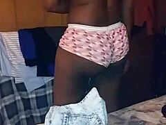 Ebony bbw tempts with fat curves in steamy black lesbian encounter