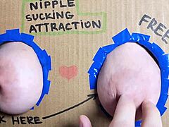 Sesión de chupar y lamer pezones en glory hole