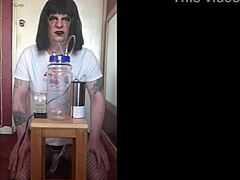 Bicurious crossdressers milk cows at home