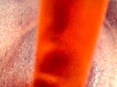 amateur teen 18+ masturbates with toys, freezing her pussy before interracial fucking and cumshot.