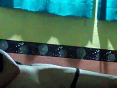 Amateur cute girl gives oral blowjob.