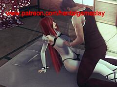 Katarina's sensual hentai cosplay adventure