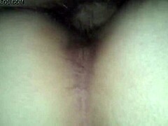 A british european couple enjoys a quiet evening together in their home.