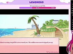 看着Vtuber Lewdneko玩Femboy Burgers，我感到非常兴奋，有可爱的变性人肛门呻吟