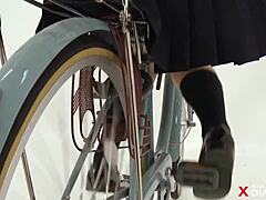 i spot uniform on bicycle with accidental exposure