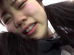 Young Japanese girl enjoys sex