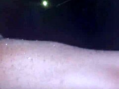 At 2 am, the ebony slut gets fucked outdoors with a monster cock in her big ass.